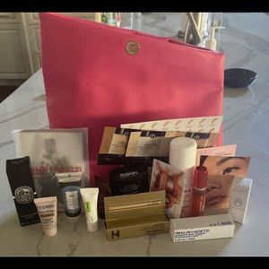 SpaceNK cosmetic bag with samples